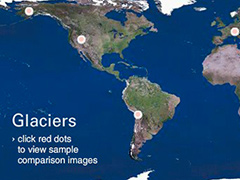 An interactive exploration of how global warming is affecting sea ice, glaciers and continental ice sheets worldwide.